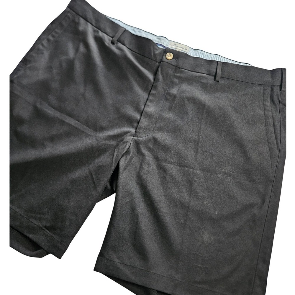 Peter Millar's Salem Performance Shorts Men's 42 Black Stretch Golf